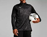 Puma Teamcup Training 1/4 Zip Top Erkek Futbol Uzun Kollu Antrenman Üstü 65916403 Siyah