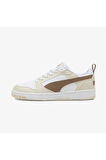 PUMA 39232838 REBOUND V6 LOW WHITE TOTALLY TAUPE KADIN SNEAKER