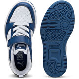 Puma Rebound V6 Lo AC+PS Beyaz/Mavi Çocuk Ayakkabı / Sneaker -  397419 21