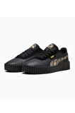 Puma Carina 3.0 Snake Chic 400723 02 Kadın Sneaker Ayakkabı Siyah Altın 36-40 