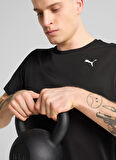 Puma Siyah Erkek Regular Fit Düz T-Shirt 52590801 M TAD ESSENTIALS SOLID CAT