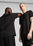 Puma Siyah Erkek Regular Fit Düz T-Shirt 52590801 M TAD ESSENTIALS SOLID CAT