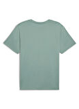 52590830 M TAD ESSENTIALS SOLID CAT Yeşil Yuvarlak Yaka Regular Fit Erkek T-Shirt