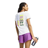 Graphics Kadın Beyaz Koşu T-Shirt 52655302