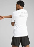 Puma 52655702 GRAPHICS RUNNING ILLUSTRAT Siyah Yuvarlak Yaka Regular Fit Düz Erkek T-Shirt