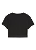 Puma 52680501 W PUMA STRONG TEE - SHORT Kırmızı Yuvarlak Yaka Crop Düz Kadın T-Shirt