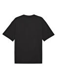 Puma 63049901 Posterize Tee II PUMA Blac Siyah Yuvarlak Yaka Regular Fit Düz Erkek T-Shirt