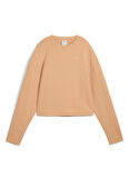 Puma 68505863 HER Relaxed Crew Krem Yuvarlak Yaka Regular Fit Düz Kadın Sweatshırt