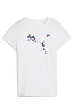 Puma Graphics Floral Cat Logo Tee Kadın Spor Tişört - 68508102