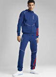 63061504 BMW MMS HOODED SWEAT JACKE Mavi Kapüşonlu Normal Bel Regular Fit Erkek Zip Ceket