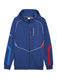 63061504 BMW MMS HOODED SWEAT JACKE Mavi Kapüşonlu Normal Bel Regular Fit Erkek Zip Ceket