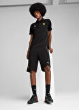 63018401 Ferrari Race Sweatshorts P Siyah Lastikli Bel Regular Fit Erkek Şort