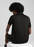 63018501 Ferrari Race Cloudspun Pol Siyah Polo Yaka Regular Fit Erkek T-Shirt