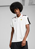 63019704 Ferrari Race MT7 Polo PUMA Siyah Polo Yaka Regular Fit Erkek T-Shirt