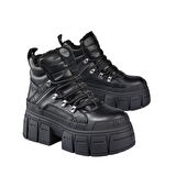 Kadın Oxford ( Klasik) 1622608 Buffalo GOSPHER HIKE MID PAD - VEGAN Nappa- Black