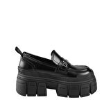 Kadın Oxford ( Klasik) 1624091 Buffalo GOSPHER LOAFER TRIBAL Black