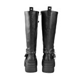 Kadın Çizme 1270131 Buffalo GOSPHER BIKER HI - VEGAN NAPPA  -Black