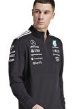 JV5745 MERCEDES TM QZIP M 2  Siyah Regular Fit Sweatshirt