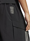 adidas JX8279 MER MC SHO M Siyah Lastikli Bel Loose Fit Düz Erkek Şort