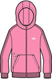 adidas Çocuk  Pembe  Sweatshirt GFX FZ HOODIE JZ9933