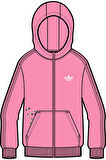 adidas Çocuk  Pembe  Sweatshirt GFX FZ HOODIE JZ9933