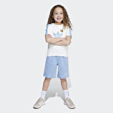 adidas JZ9942 TEE D SHORT SET Çocuk Eşofman Takımı
