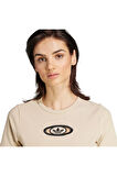 adidas Kadın  Bej  T-shirt CUT OUT RIB TEE KC8803