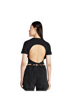 adidas Kadın  Siyah  T-shirt CUT OUT RIB TEE KC8804