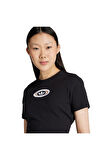adidas Kadın  Siyah  T-shirt CUT OUT RIB TEE KC8804