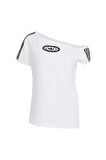 adidas Kadın  Beyaz  T-shirt OFFSHOULDER TEE KC8795