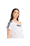 adidas Kadın  Beyaz  T-shirt OFFSHOULDER TEE KC8795
