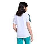 JX0192-C adidas J 3S Tıb T &amp;Ccedil;ocuk T-Shirt Beyaz
