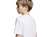 adidas J Smı Tee Çocuk Günlük Tişört JN2159 Beyaz