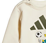 JL9175-B adidas The Simpsons Jogger Bebek Eşofman Takımı Krem