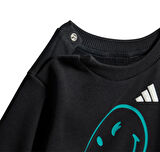 JN2151-B adidas X Smileyworld  Jogger Bebek Eşofman Takımı Siyah