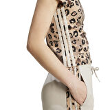 Adidas Kadın Günlük T-shirt Animal Print 3-Stripes Tee Jm1853