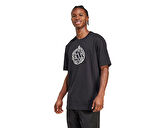 adidas M Hol Met T Erkek Günlük Tişört JM6437 Siyah