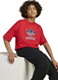 adidas Baskılı Kırmızı Erkek Çocuk T-Shirt JV8556 TEE