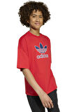 adidas Baskılı Kırmızı Erkek Çocuk T-Shirt JV8556 TEE