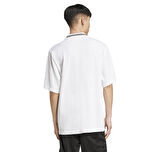 JW5898-E adidas Loose Polo Erkek T-Shirt Beyaz
