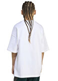 adidas Baskılı Beyaz Erkek Çocuk T-Shirt JV8555 TEE