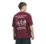 JW6645-E adidas Asd Otb Tee Erkek T-Shirt Bordo