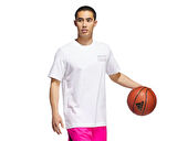 adidas Gfx Lb Tee 2 Erkek Basketbol Tişörtü JV8302 Beyaz