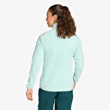 adidas Multi Essentials 1-2 Zip Fleece Kadın Mavi Yürüyüş Polar