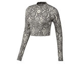 adidas By Stella Mccartney Tpr Ls Crp Kadın Antrenman Crop Üst JM8478 Gri