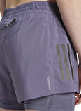 adidas JW9696 OTR B S 2in1 W Koyu Lila Lastikli Bel Kadın Şort