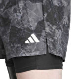 Own The Run Spray Dye 2in1 Erkek Gri Koşu Şort JN9680