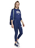 adidas Baskılı Kız Çocuk Koyu Mavi Sweatshırt JM1535 JG CLGT FT SWT