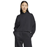 JX2701-K adidas 3 Strıpes Hoody Kadın Sweatshirt Siyah