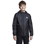 JL9046-C adidas J Raın Jkt &amp;Ccedil;ocuk Yağmurluk-R&amp;uuml;zgarlık Siyah